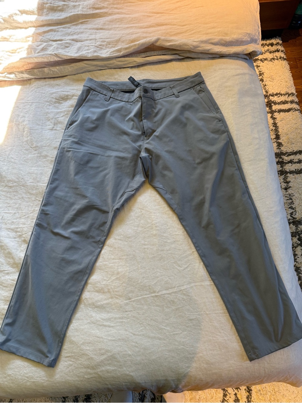 lululemon athletica Men's Gray Chino-Style Stretch Pants